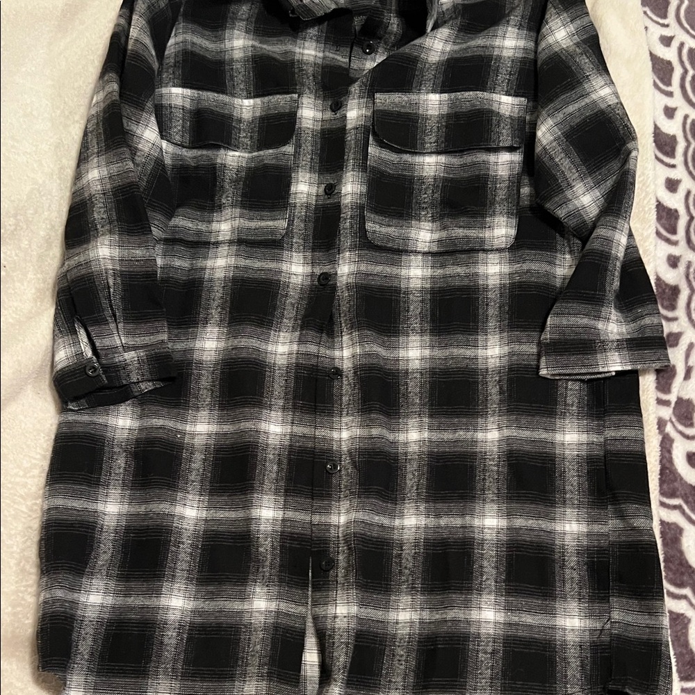 Plaid Black and Gray Women's Jacket